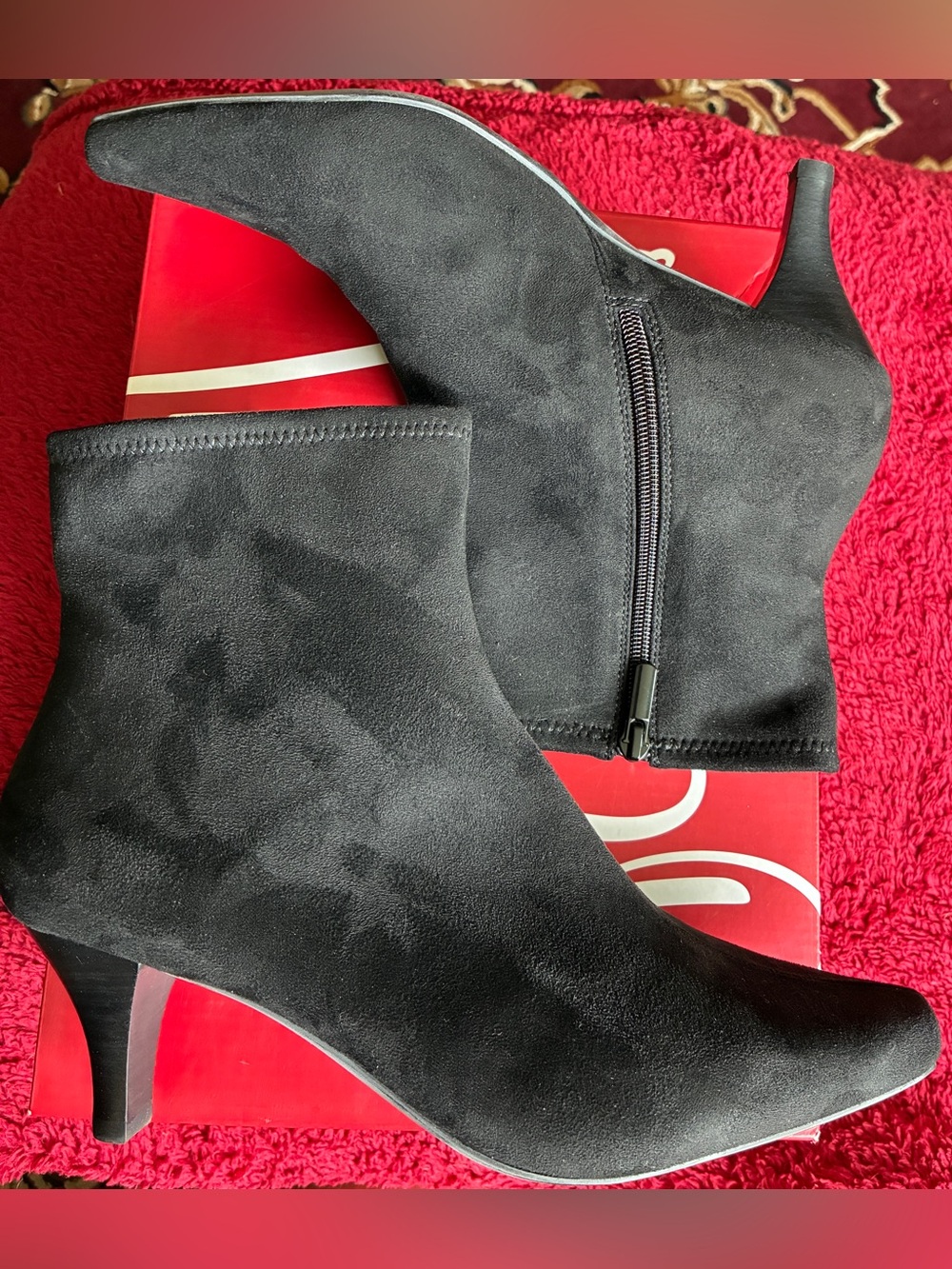 Impo bootie in black sustainable fabric
